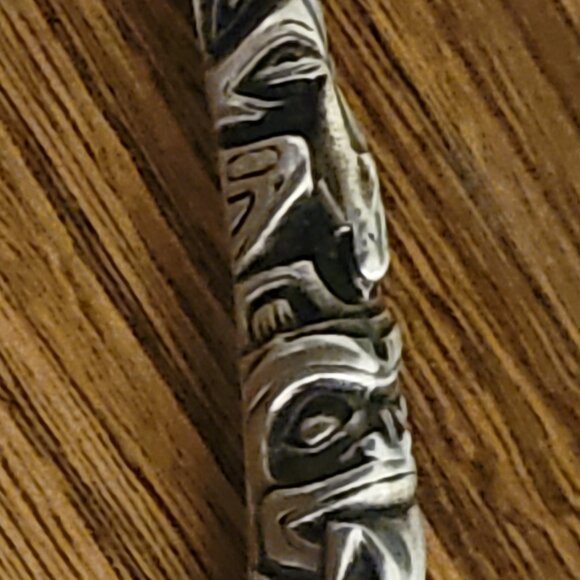 VINTAGE FINE PEWTER COLLECTIBLE SPOON  - TOTEM POLE - FIRST NATIONS - INDIGENOUS - Picture 3 of 6